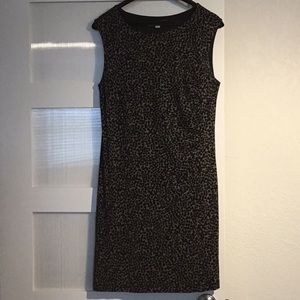 Loft sleeveless leopard print dress
